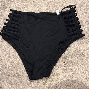 Shade & Shore High Rise Black Bikini Bottoms